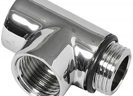 Pro Element Chrome Tee Piece - Push Fit - 425007CP - Ideal for Plumbing