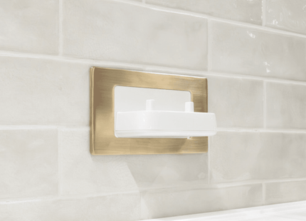 Proofvision In-Wall Twin Electric Toothbrush Charger - PV11-BRS - Ideal for Bathroom Use