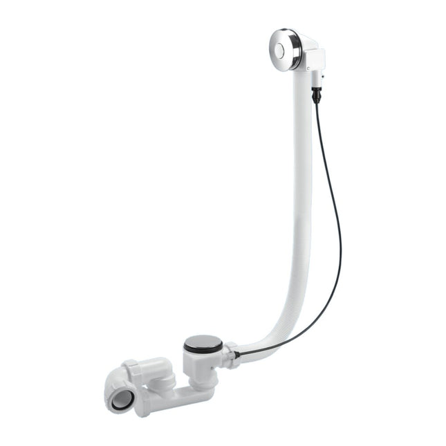 McAlpine Chrome Plated Extended Bath Pop Up Waste - 1m Cables