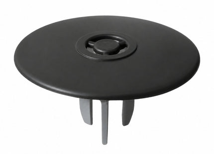 McAlpine 90mm Shower Trap - Black Plastic Cover Top - ST90MEMBTOP+SUPP