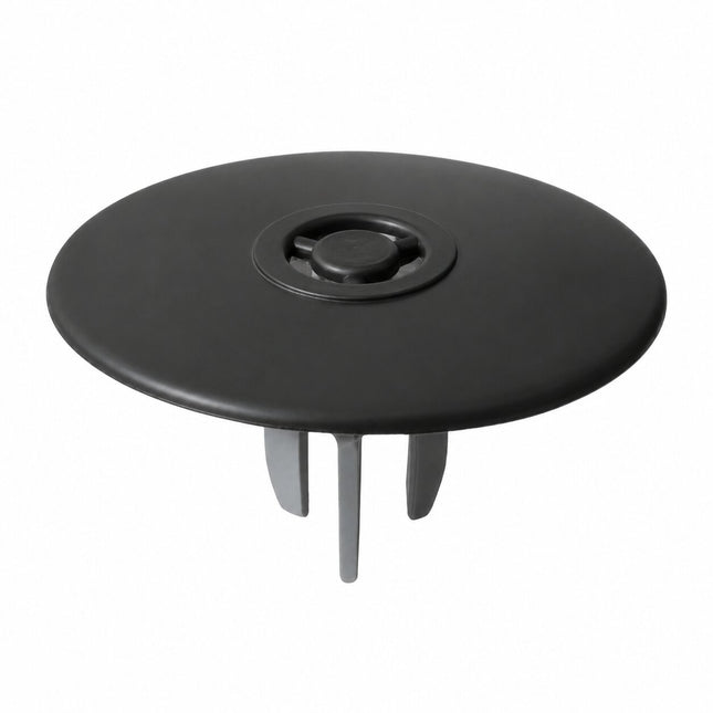 McAlpine 90mm Shower Trap - Black Plastic Cover Top - ST90MEMBTOP+SUPP