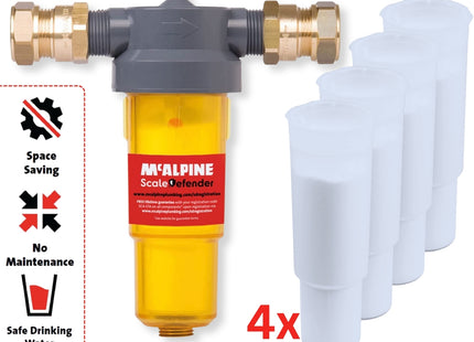 McAlpine Scale Defender Starter Pack with 4 x Refill Cartridges
