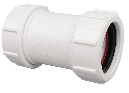 McAlpine 1.5" Universal Slip Through Straight Connector - No Pipe Stop