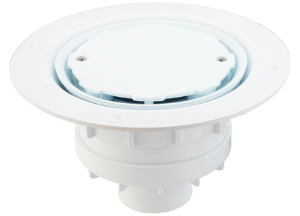 McAlpine Valve Shower Gully for Sheet Flooring - Vert Outlet, White Cover - VSG2WH-V