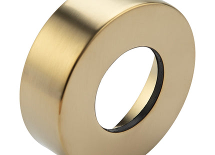 McAlpine Brushed Brass Wallflange for 42mm OD Pipe - WALLFLANGE-BB42