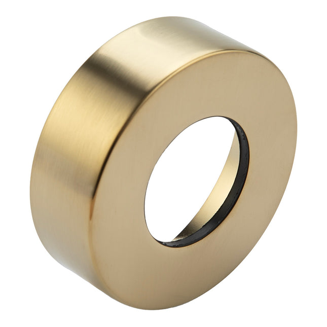 McAlpine Brushed Brass Wallflange for 42mm OD Pipe - WALLFLANGE-BB42