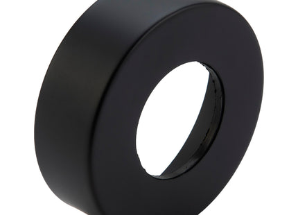 McAlpine Matt Black Brass Wallflange for 42mm OD Pipe - WALLFLANGE-MB42 - Perfect for Plumbing