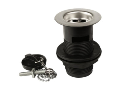 Thomas Dudley 1.1/4" U/S Basin Waste Pl/Plug B/Ch & St - PSWWAS368171 - Perfect for Bathroom Use