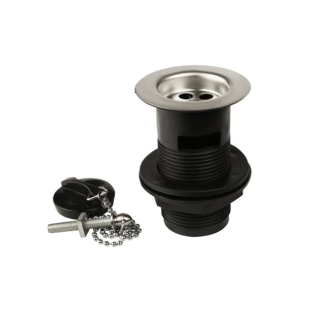 Thomas Dudley 1.1/4" U/S Basin Waste Pl/Plug B/Ch & St - PSWWAS368171 - Perfect for Bathroom Use