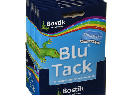 Bostik 24552 Blu-tack Mastic Adhesive Non-toxic Handy Pack Ref, Blue 801103 12 Pack
