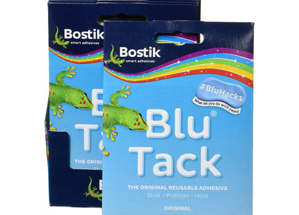 Bostik 24552 Blu-tack Mastic Adhesive Non-toxic Handy Pack Ref, Blue 801103 12 Pack