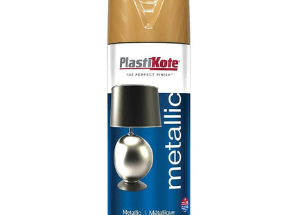 PlastiKote 455 Metallic Spray Paint Antique Gold 400ml