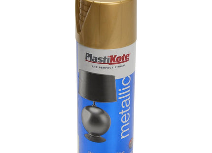 PlastiKote 455 Metallic Spray Paint Antique Gold 400ml