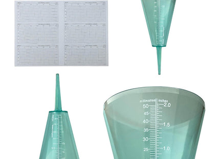 Brannan Sprinkler Rain Gauge to Monitor Rainfall Levels with Easy to Read Scale Rain Meter for Your Garden