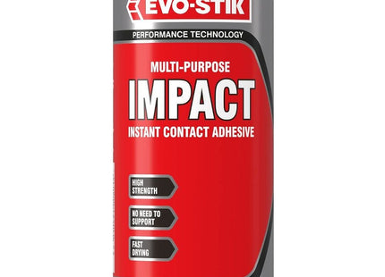 Evo-stik Impact Adhesive 500ml Tin - Multipurpose - High-Strength Adhesive - Bonds Instantly on Contact - Fast Drying