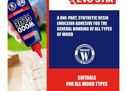 Evo-stik Exterior Wood Glue 500ml - D3 - Weatherproof - Extra Strong - Fast Setting Glue - Dries Clear - Suitable For All Wood Types