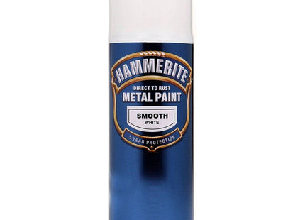 Hammerite Direct to Rust Smooth Aerosol Spray Paint- White 400ml