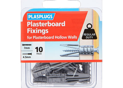 Plasplugs Plasterboard Fixing Includes 10 Fixings CF104