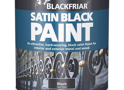 Blackfriar Satin Black Paint 250ml BKFSB250