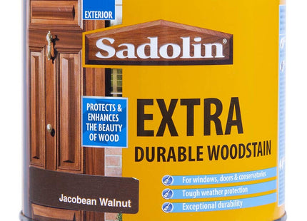 Sadolin Extra Durable Woodstain Jacobean Walnut 0.5 Litre
