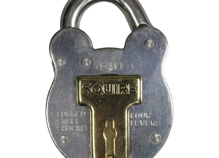 Squire Old English Galvanised Steel Case 4 Lever Padlock, Medium