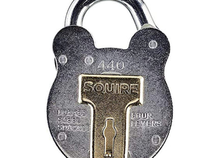 Squire Old English Galvanised Steel Case 4 Lever Padlock, Medium