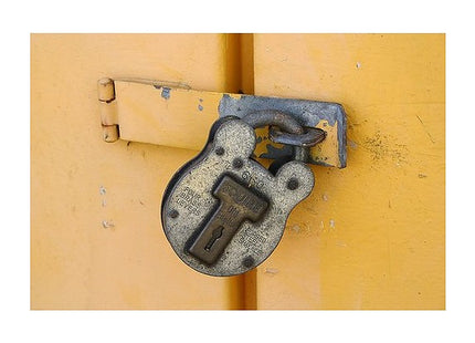 Squire Henry Old English Galvanised Steel Case 4 Lever Padlock, Large