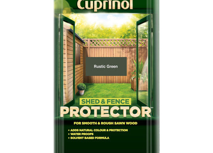 Cuprinol Shed & Fence Protector - Rust/Green 5 Litre