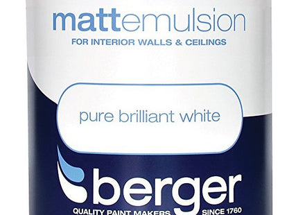 Berger Matt Emulsion Brilliant White 1 Litre