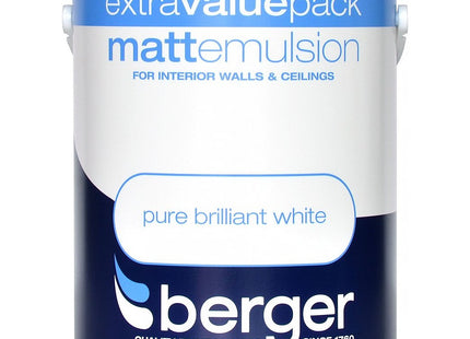 Berger Vinyl Matt 3 Litre White 273201