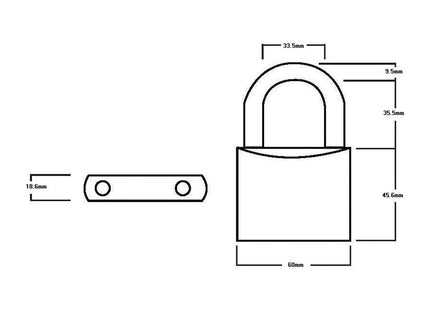Squire Henry Lion Premium Solid Brass 5 pin Long Shackle Double Locking Padlock, 39.5 mm (Length)