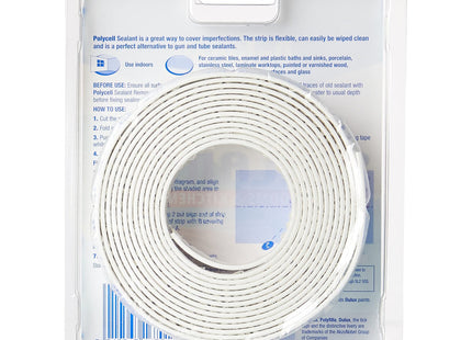 Polycell 22mm Bathroom/ Kitchen Sealant Strip - White SSBKWH22