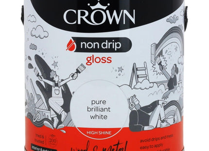 Crown Retail Non Drip Gloss PBW 2.5 Litre