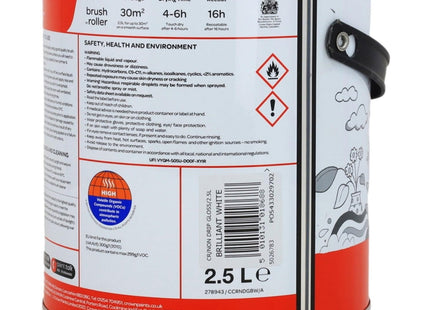 Crown Retail Non Drip Gloss PBW 2.5 Litre