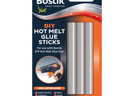 Bostik DIY Hot Melt Glue Gun Sticks Clear -Pack of 6 - Ultra Strong - Long Lasting Bond