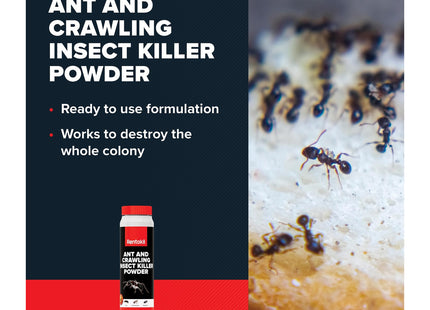 Rentokil Ant & Crawling Insect Killer Powder Indoor & Outdoor Use 150g