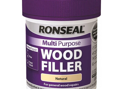 Ronseal 34735 Multi-Purpose Wood Filler - Natural, Purple, 250g