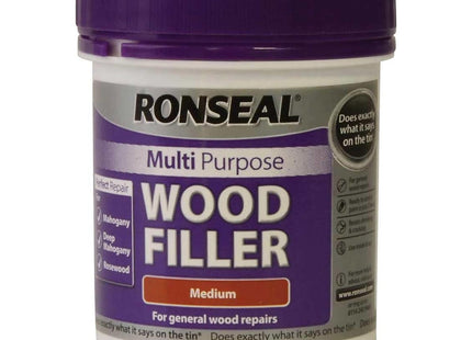 Ronseal 250g Medium Multi-Purpose Wood Filler Tube RSLMPWFM250G