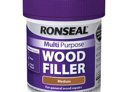 Ronseal 250g Medium Multi-Purpose Wood Filler Tube RSLMPWFM250G