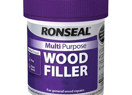 Ronseal 250g Multi-Purpose Wood Filler Tube - Dark RSLMPWFW100G