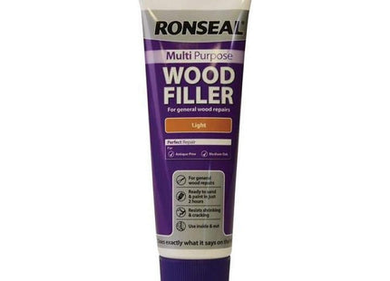 Ronseal 325g Multi-Purpose Wood Filler Tube - Light MPWFL325G