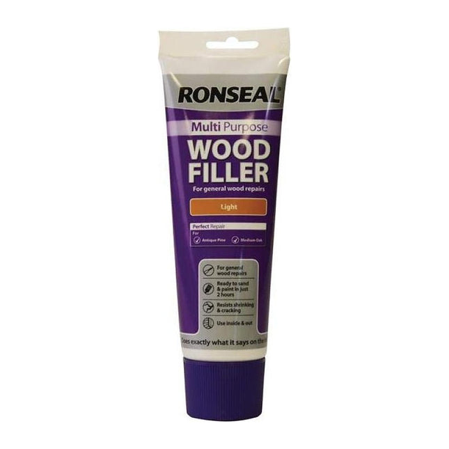 Ronseal 325g Multi-Purpose Wood Filler Tube - Light MPWFL325G