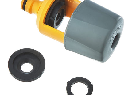 Hozelock Indoor Mixer Tap Connector: Fits Square, Round and Mixer Taps up to 43 mm High and 34 Mm Wide