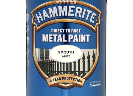 Hammerite 2.5 Litre Smooth Metal Paint - White HAM6720204