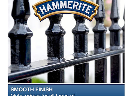 Hammerite Primer Metal Primer for Garden Furniture, Rust Inhibitor and Rust Treatment for Metal, Interior and Exterior Use 250ml Red