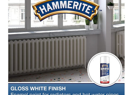 Hammerite Regaero 400ml Radiator Enamel -Gloss White 5084780