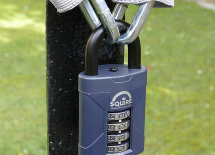 Squire Heavy Duty Padlock 4 Wheel Combination Padlock Alloy Steel for Corrosion Resistance Weatherproof Lock for Home, 50 mm CP50