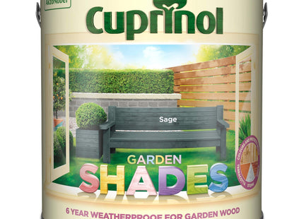 Cuprinol Garden Shades Exterior Woodcare, Sage, 2.5 Litre