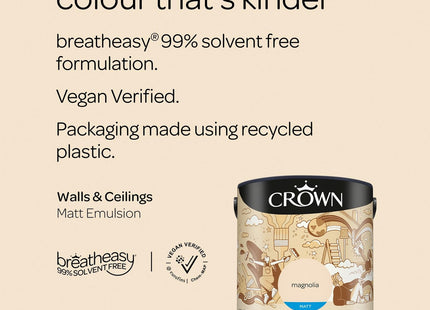 Crown Retail Core Emulsion Matt Magnolia 2.5 Litre
