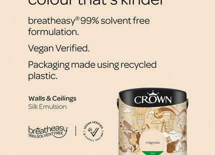 Crown Silk 2.5 Litre Emulsion - Magnolia